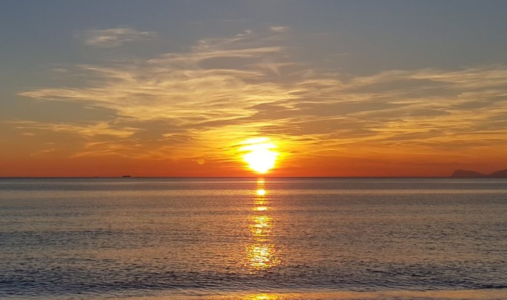 sunset point in kanyakumari